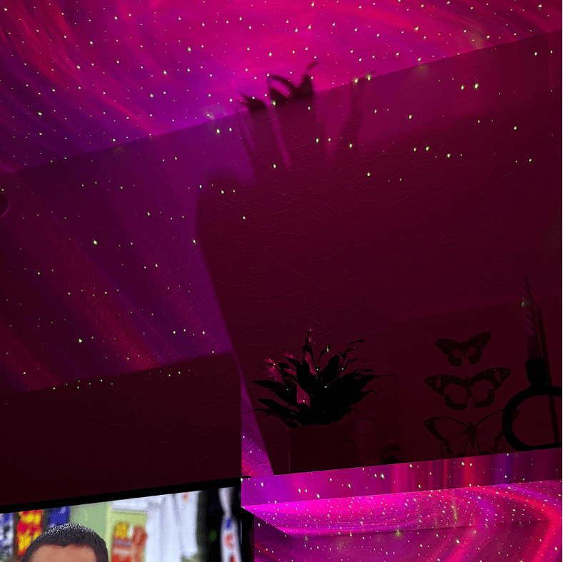 Galaxy Stjerneprojektor - Lampe Med Højttaler & Bluetooth