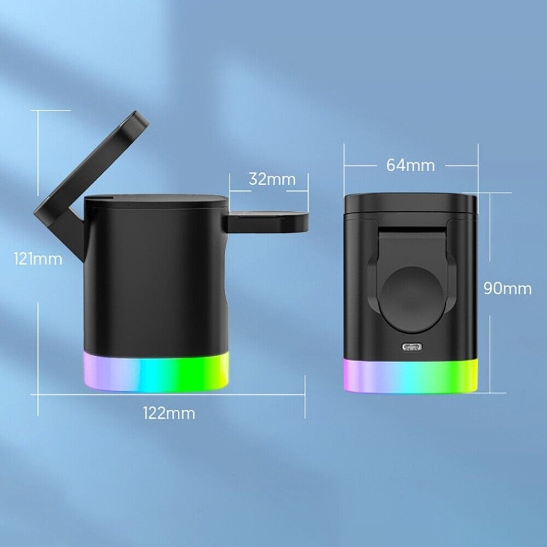 Trådløs 3i1 oplader med lys - 2 Varianter