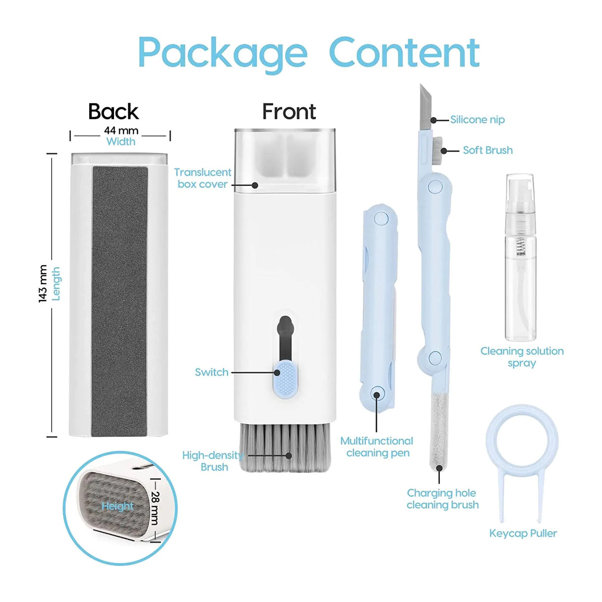 7-i-1 Rengøringssæt Til Elektronik