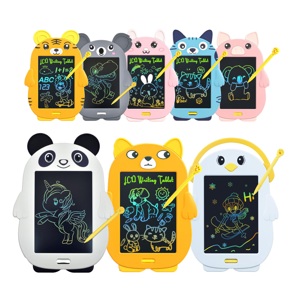 Tegnetablet - Dyreformet LCD Tablet 8,5" - Flere Varianter