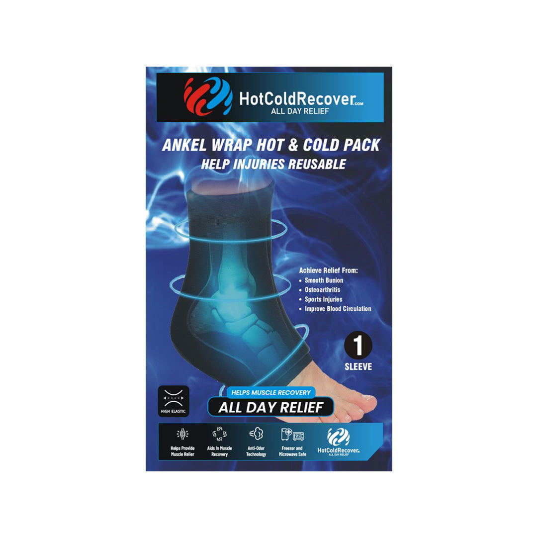 HotColdRecover - Ankelstøtte-Kølende lindring til Ømme Fødder & Ankler