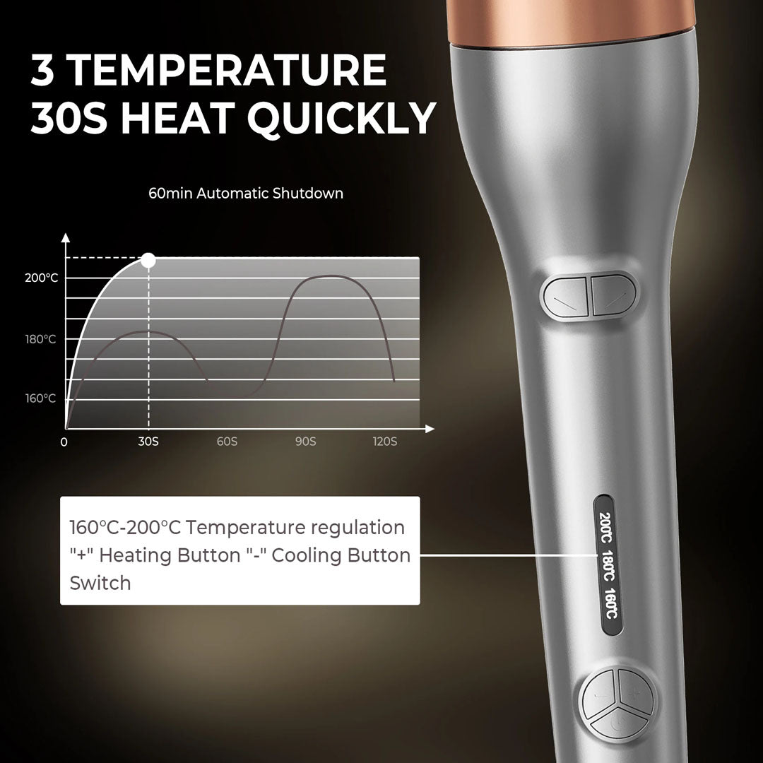 Hårkrøller Automatisk - Eksklusivt Krøllejern Automatisk Rotation