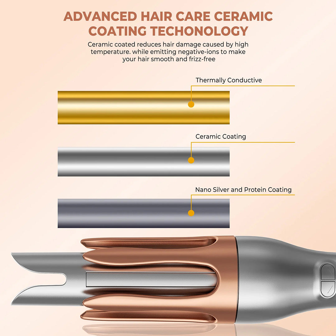 Hårkrøller Automatisk - Eksklusivt Krøllejern Automatisk Rotation