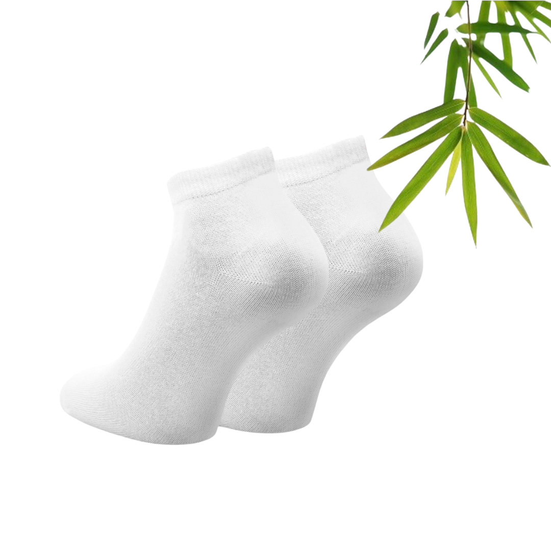 Taagefeldt - 9 Par Bambus Ankelstrømper - Hvid