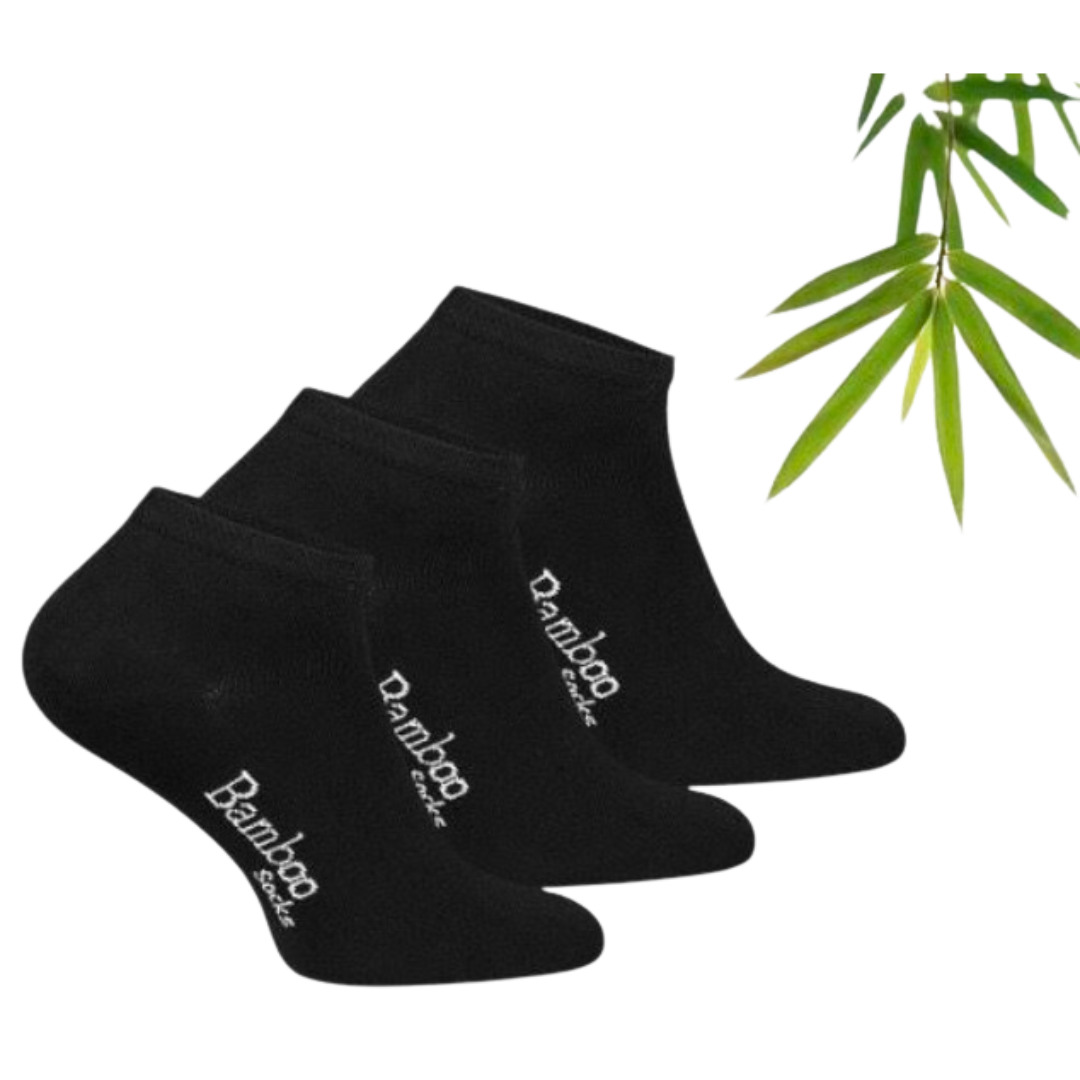 Taagefeldt - 9 Par Bambus Ankelstrømper - Sort