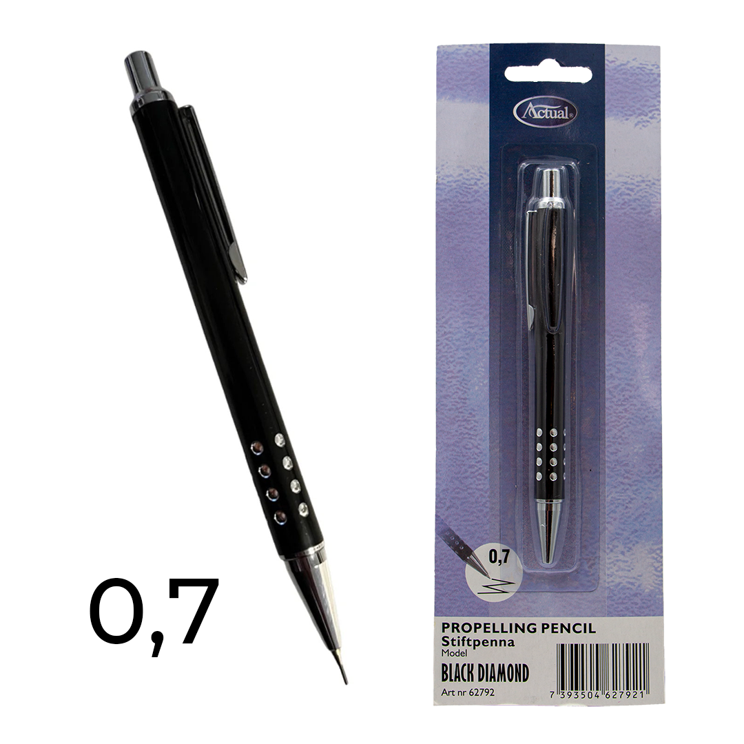 Actual Black Diamant - Stiftblyant 0,7 mm
