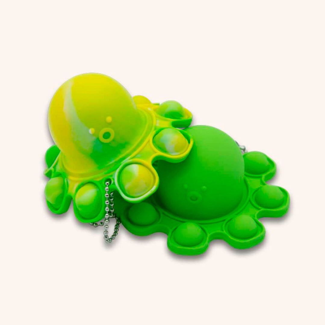 Blæksprutte Pop It - Nøglering