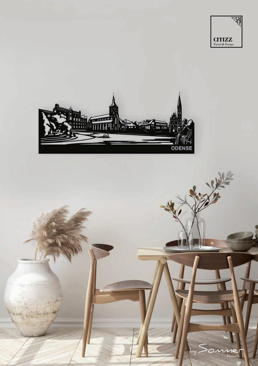 CITIZZ - Vægskilte af byer - København 40 cm