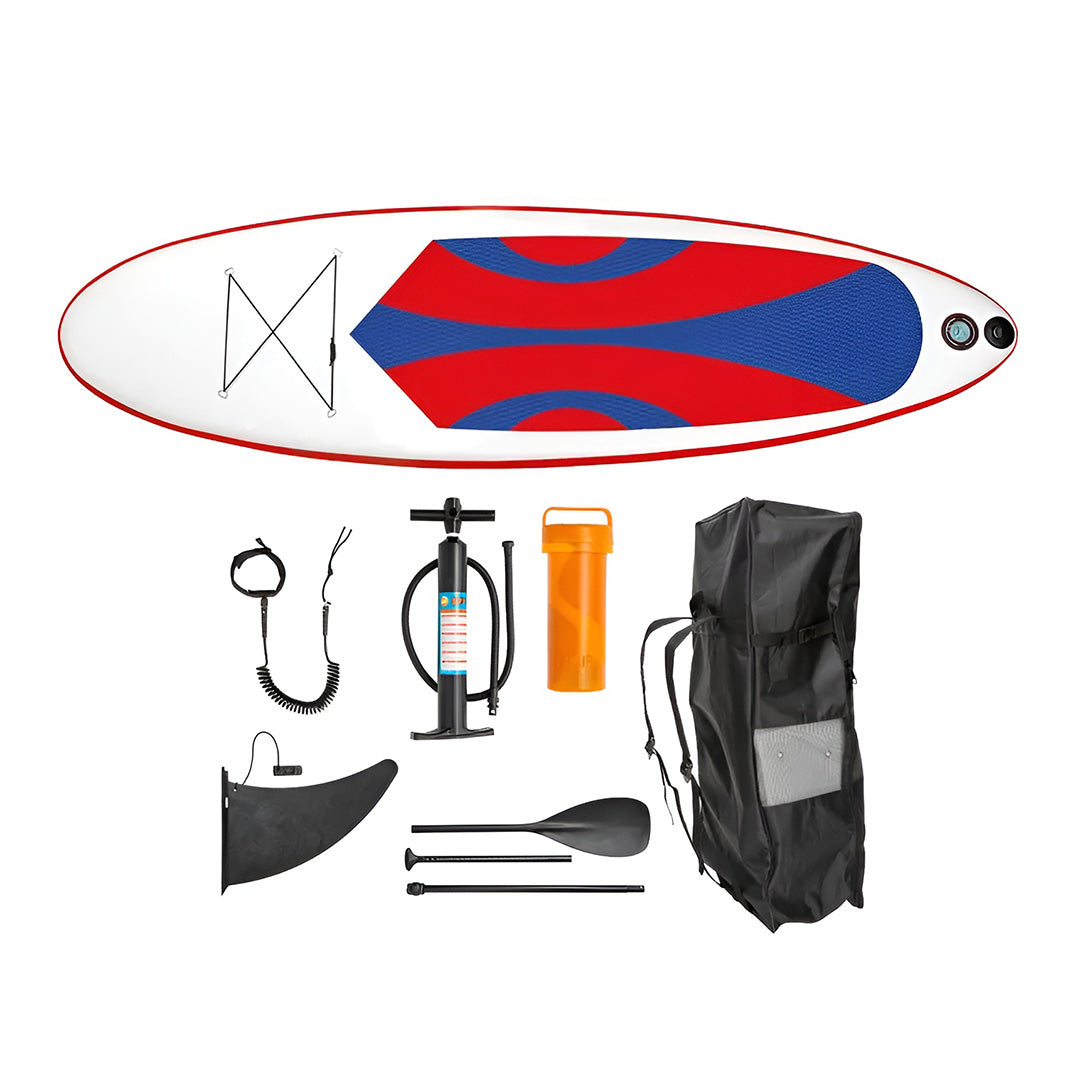 CS Aqua - SUP Board - Stand Up Paddleboard - Max 120kg - Rød/Blå