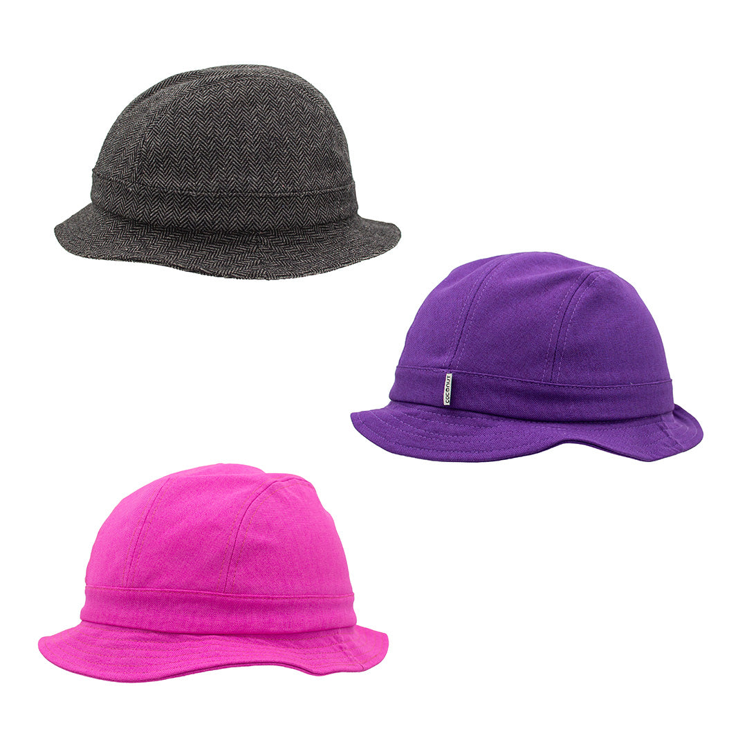 Coconut - Børne Cykelhjelm m. Bucket Hat