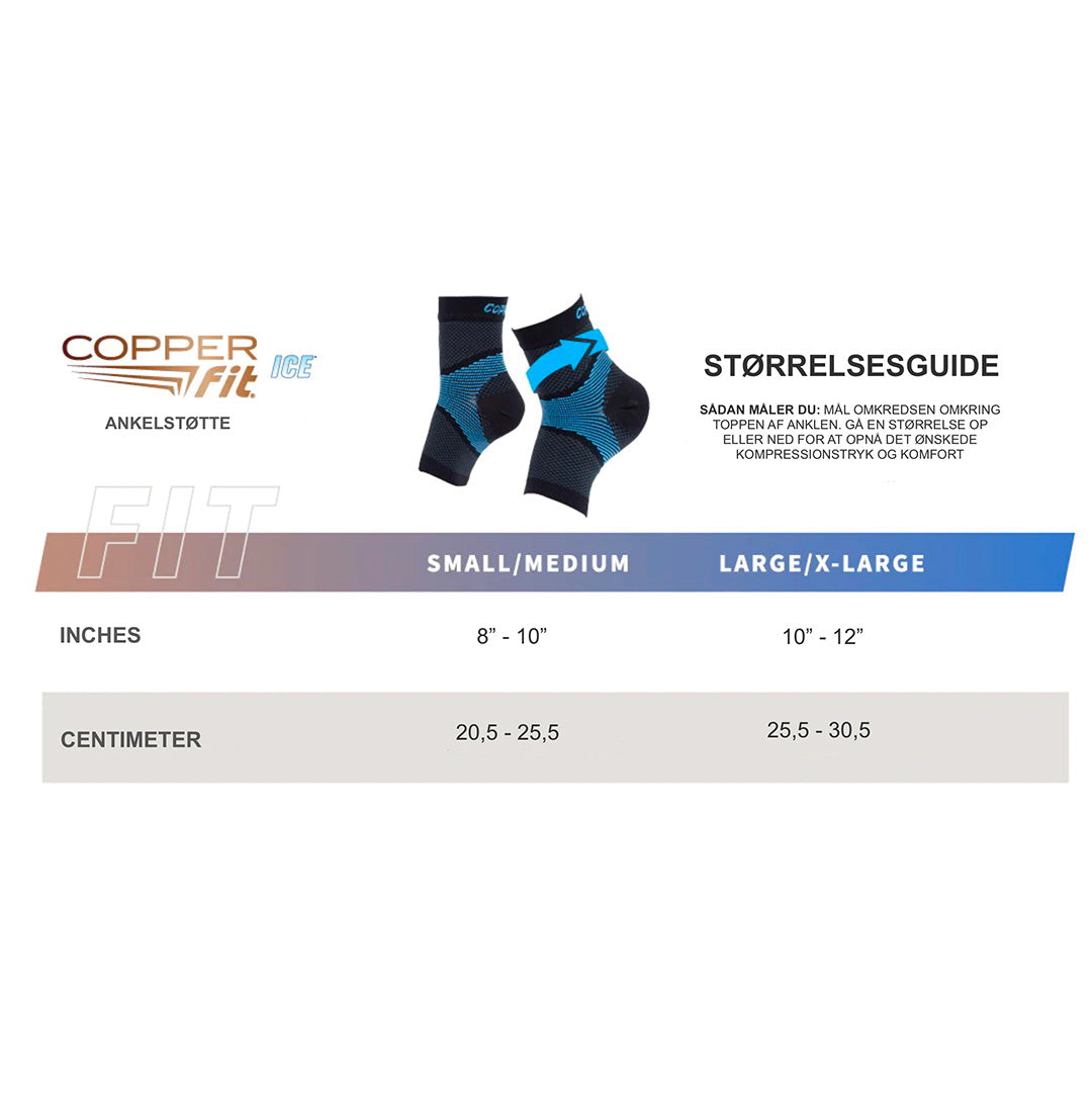 Copper Fit - ICE Ankelstøtte