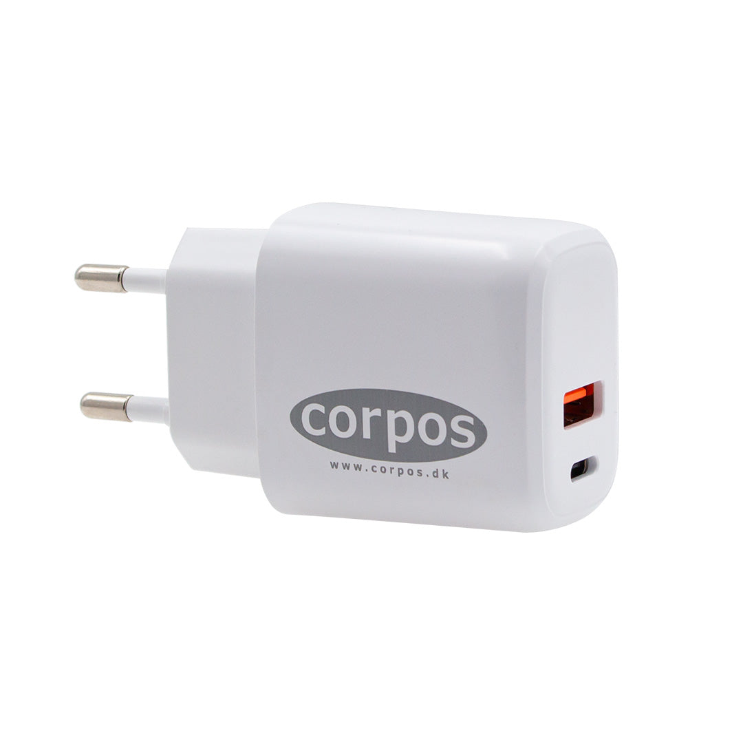 Corpos - 20W, PD, Fast charger - USB-A + USB-C