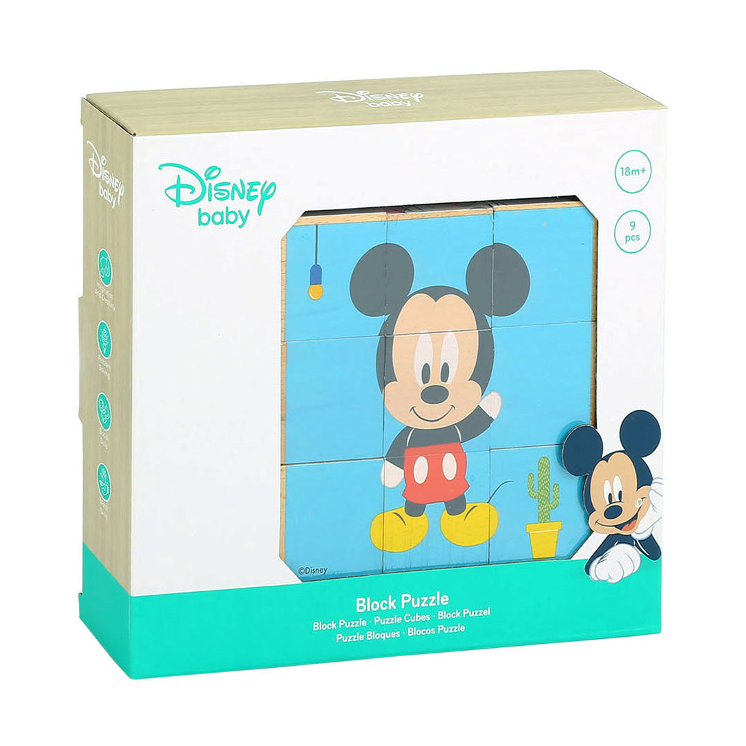 Disney Baby - Mickey Mouse Blokpuslespil I Træ