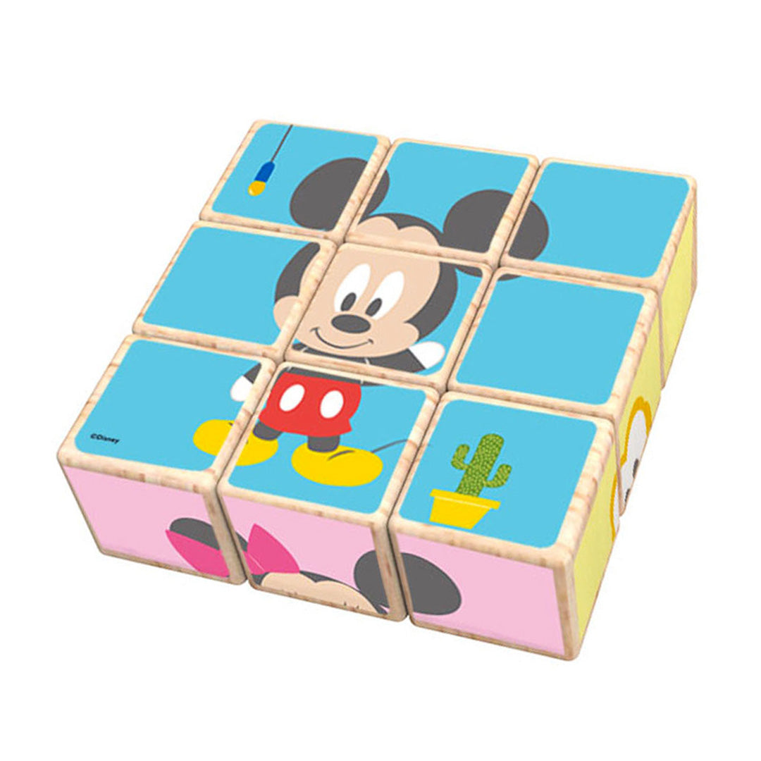 Disney Baby - Mickey Mouse Blokpuslespil I Træ
