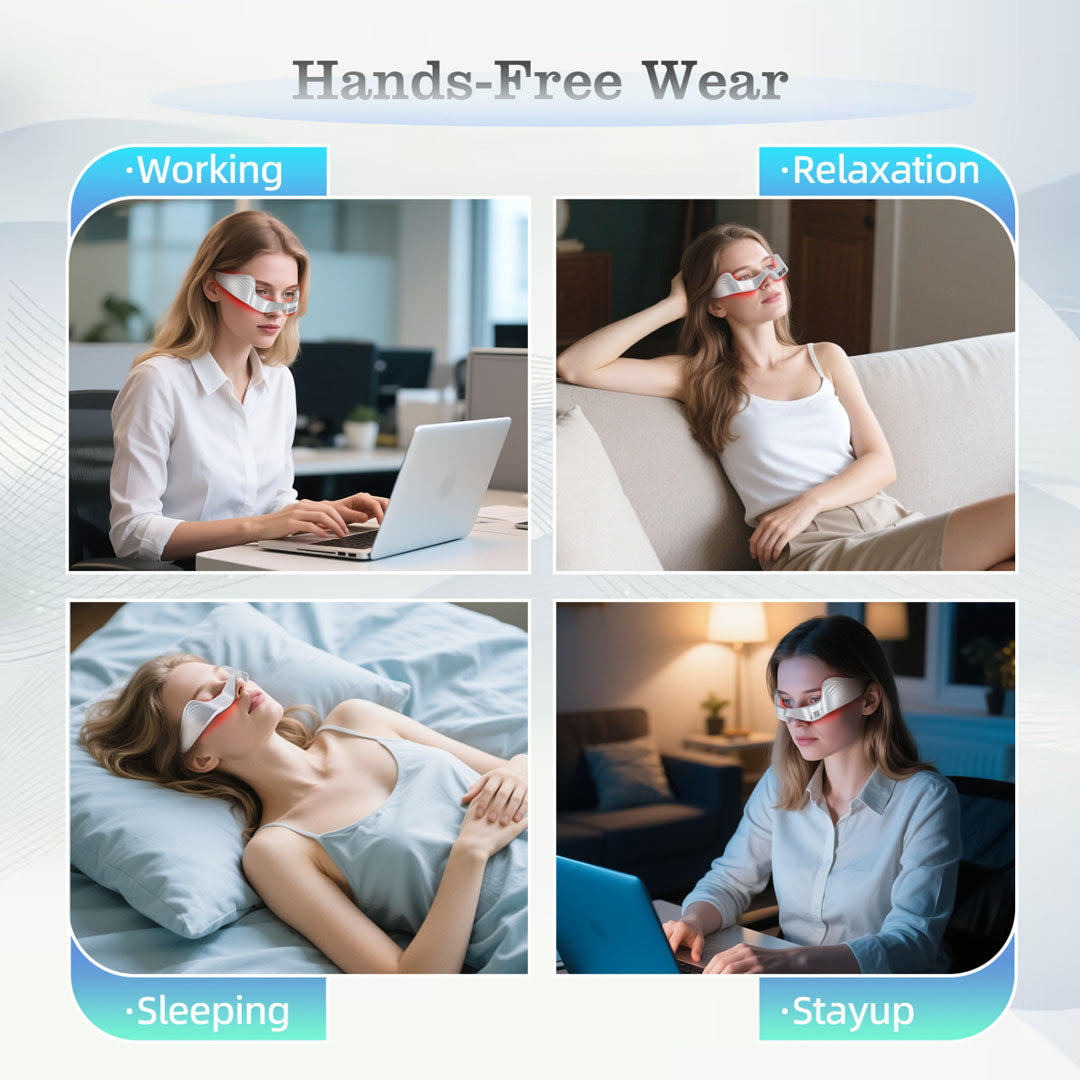 EMS Øjenmassageapparat - Red Light Lysterapi