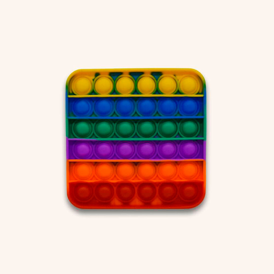 Firkantet Regnbue Pop It Fidget