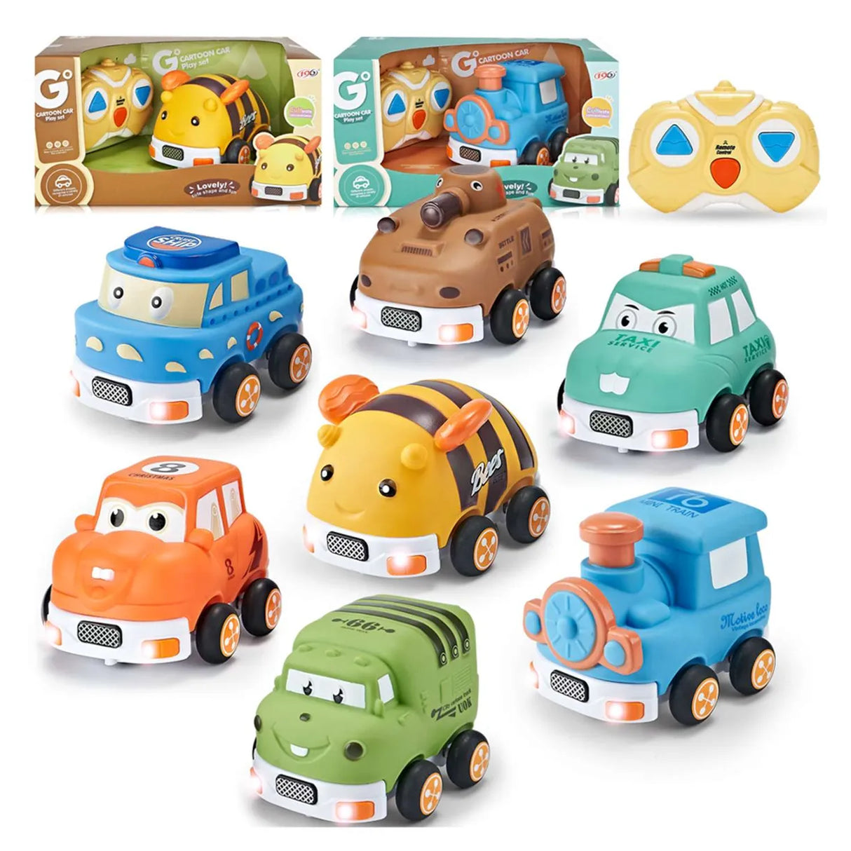 Cartoon - Fjernstyrede Køretøjer 13 Varianter