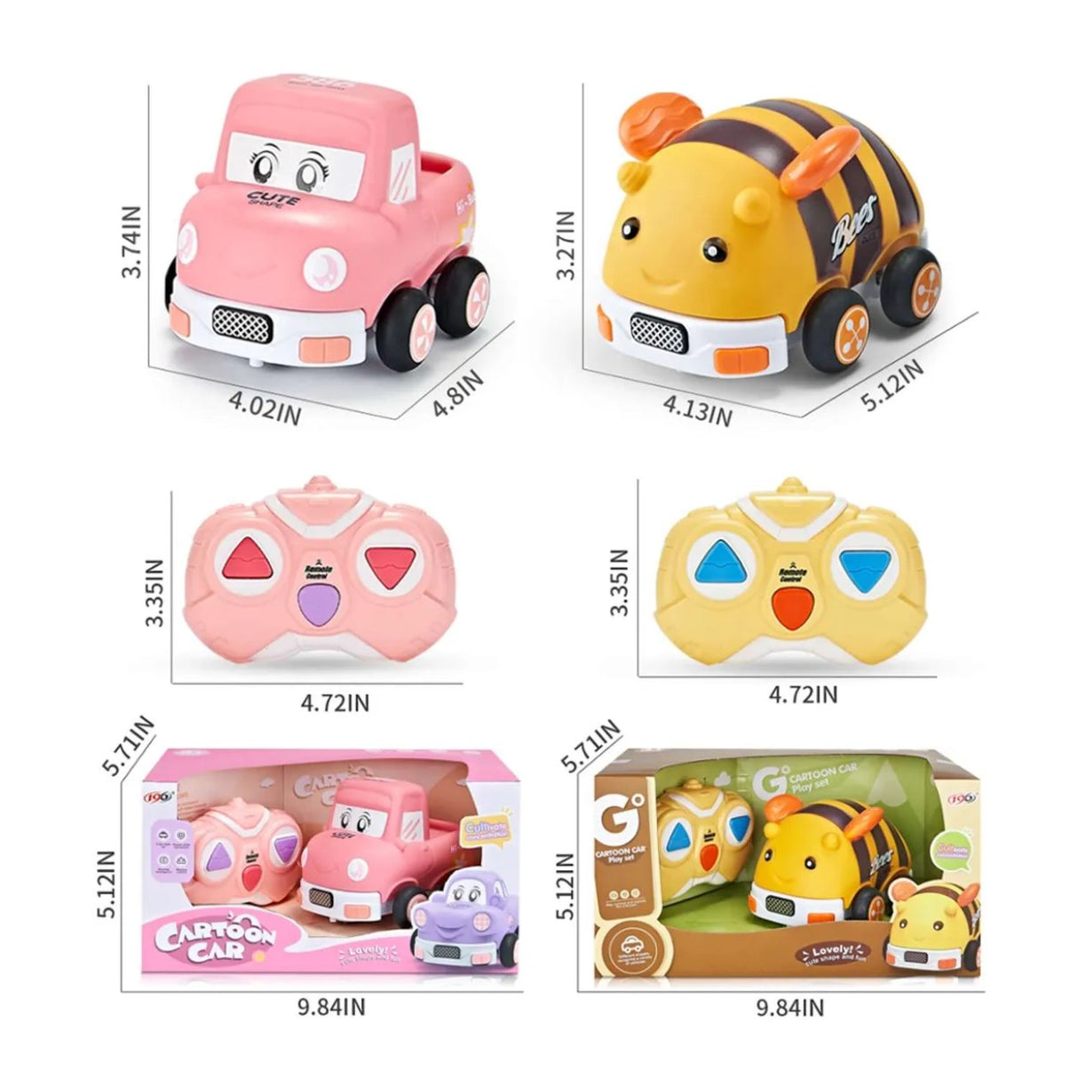 Cartoon - Fjernstyrede Køretøjer 13 Varianter