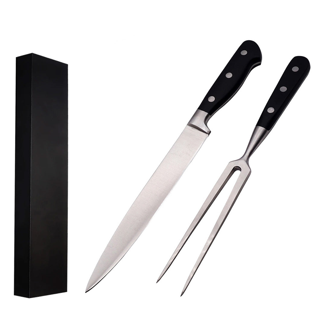 Forskæresæt - Stål/Sort