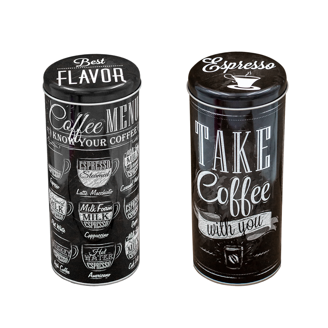 Kaffe/The cylinder formet dåseopbevaring