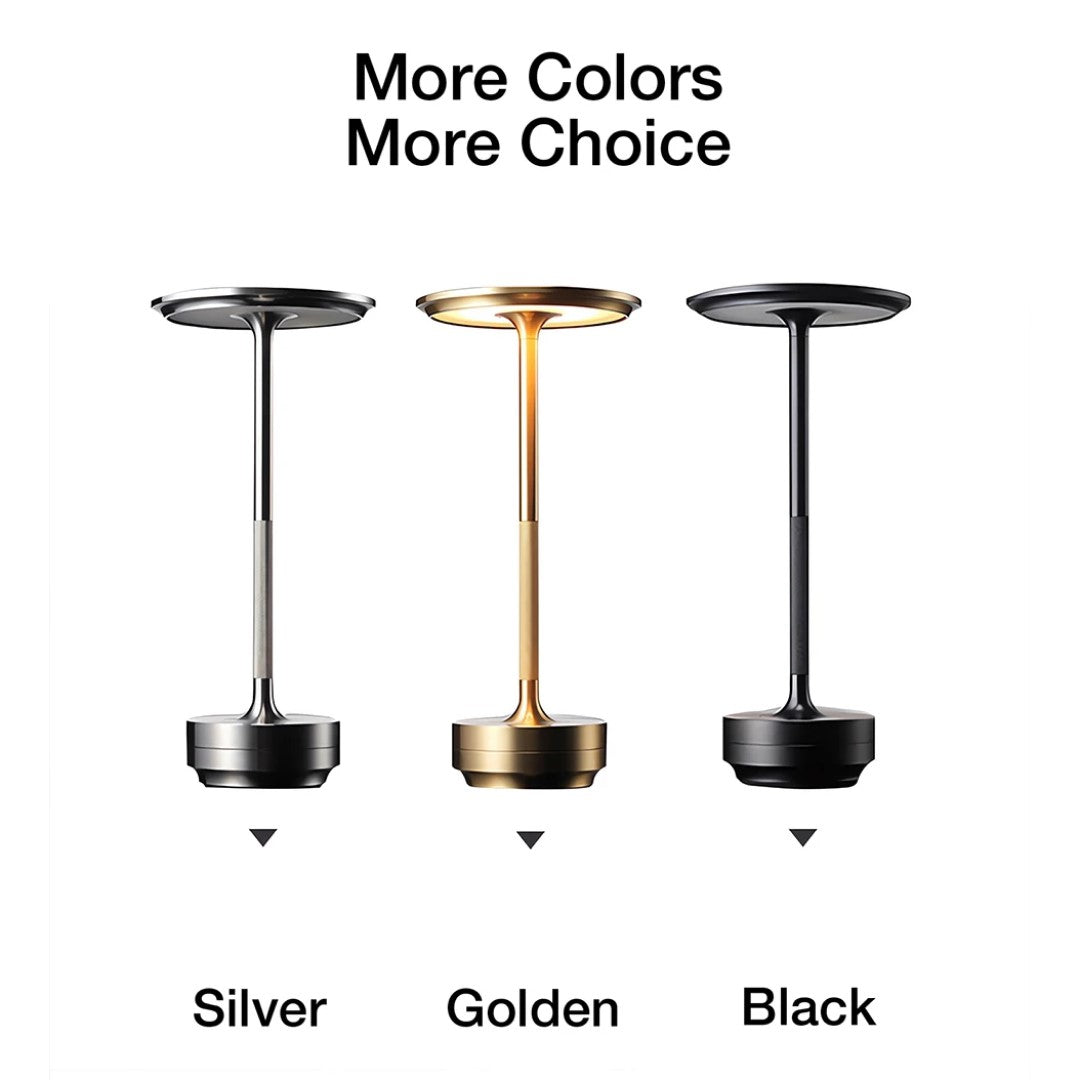 Design LED Trådløs Bordlampe, Genopladelig - Flere Varianter