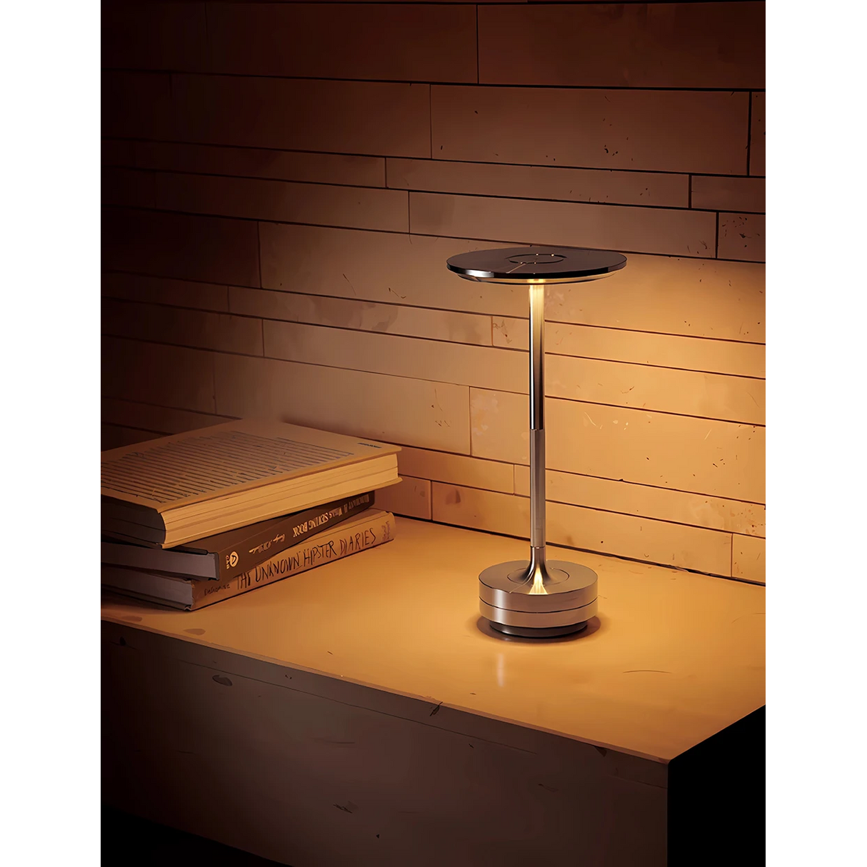 Design LED Trådløs Bordlampe, Genopladelig - Flere Varianter