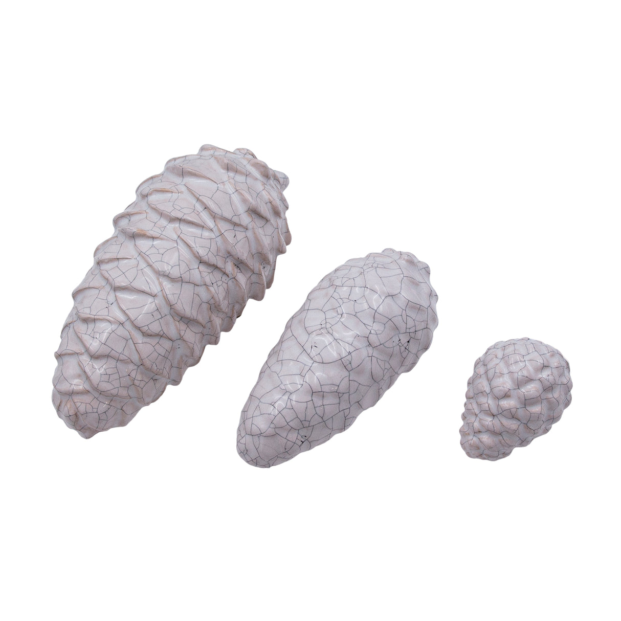 Grankogler i Keramik - Hvid - 3 Varianter