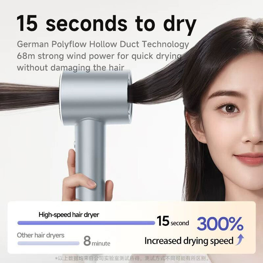 Hårtørrer - Professionel ion-teknologi D8 - Silver/Sølv