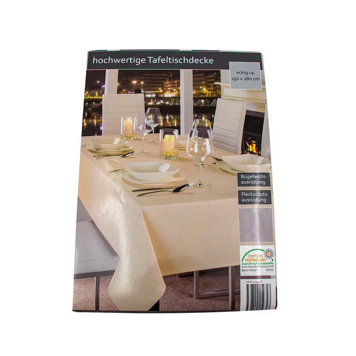Høj Kvalitet borddug 150 x 280 cm - Beige