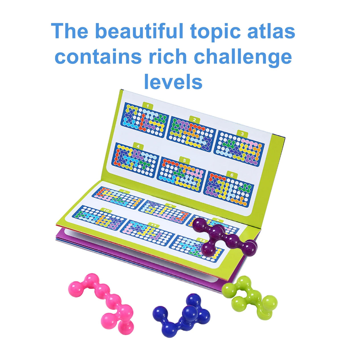 Puzzle Game - IQ FIT 3D - 9 Farver