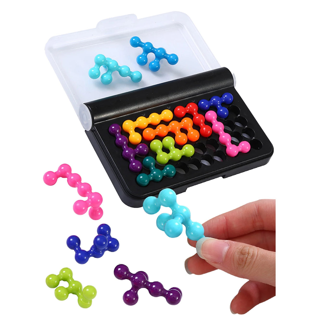 Puzzle Game - IQ FIT 3D - 9 Farver