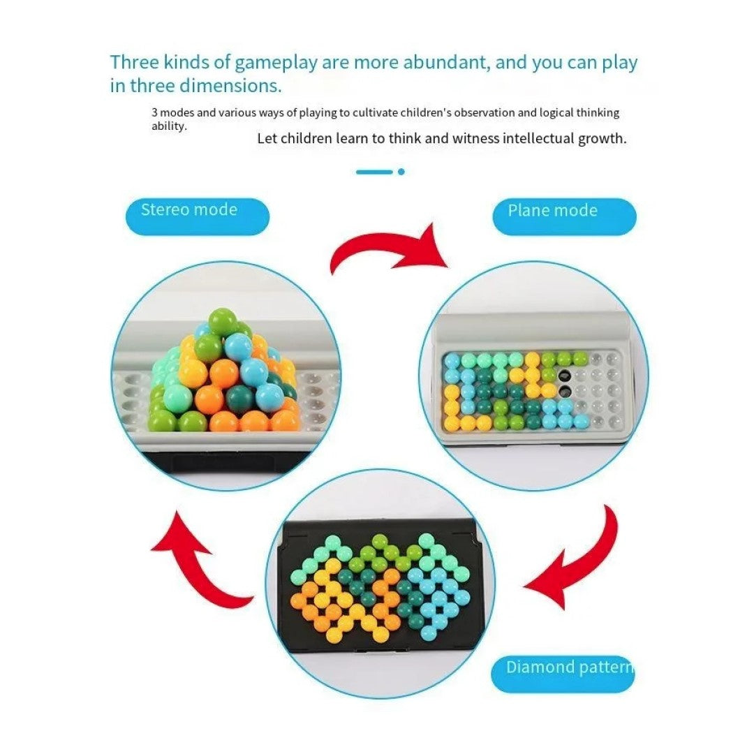 Puzzle Game - IQ FIT - 12 Farver