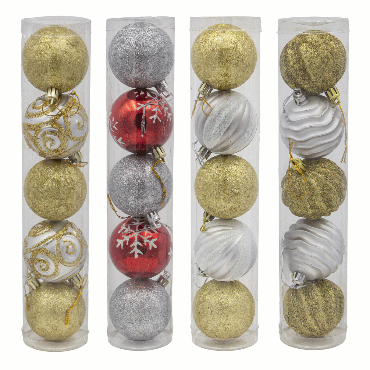 Juledekoration - Julekugler - 5 Stk - 11 Varianter