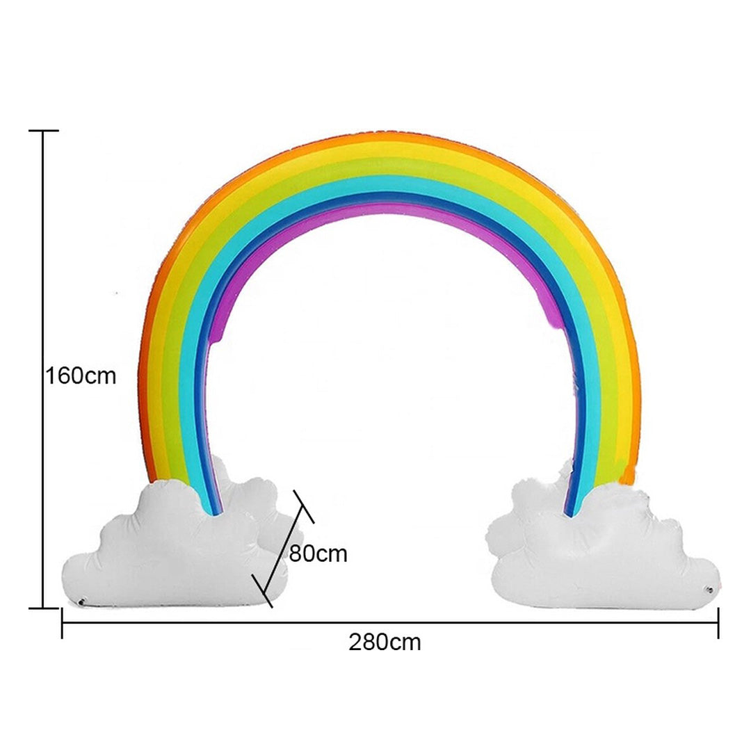 Kæmpe Oppustelig Regnbue Sprinkler - 280x80x160cm