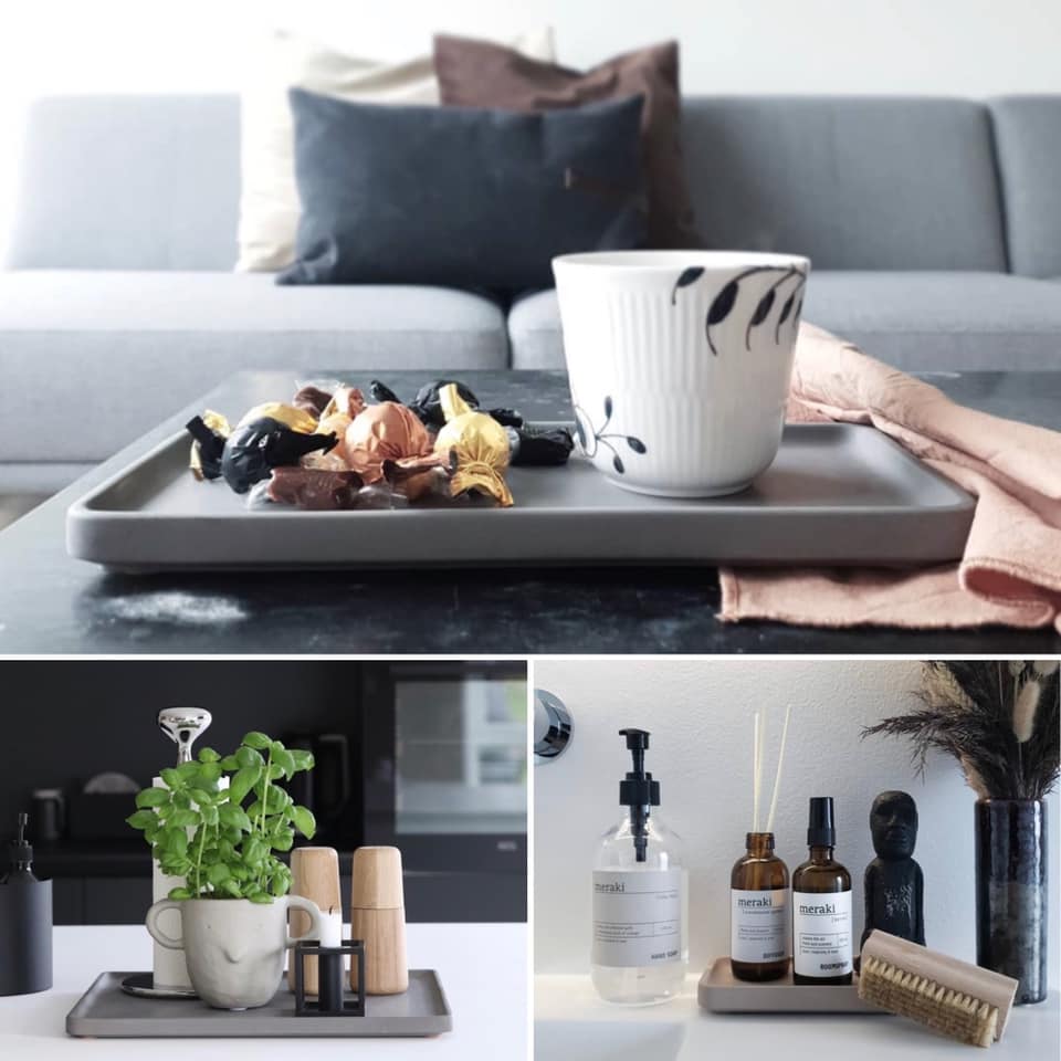 LIKEconcrete KARIN - Bakke i beton small - Hvid