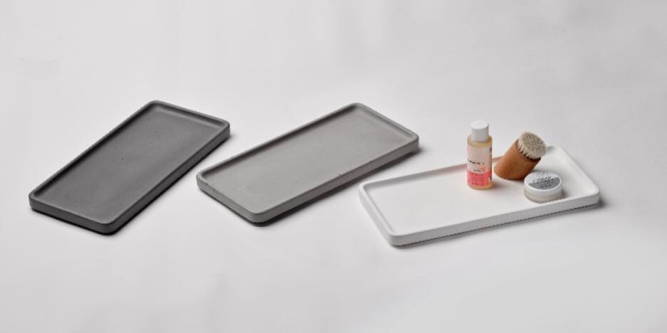 LIKEconcrete KARIN - Bakke i beton medium - Grå