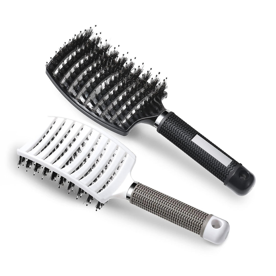 Kurvet Paddelbørste - Hårbørste