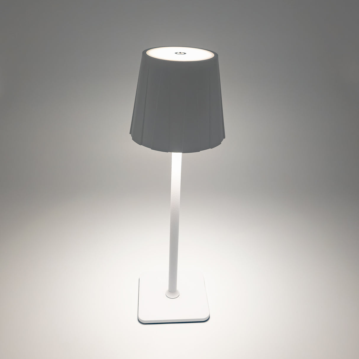 Design LED Trådløs Bordlampe, Genopladelig  - Sort/Hvid