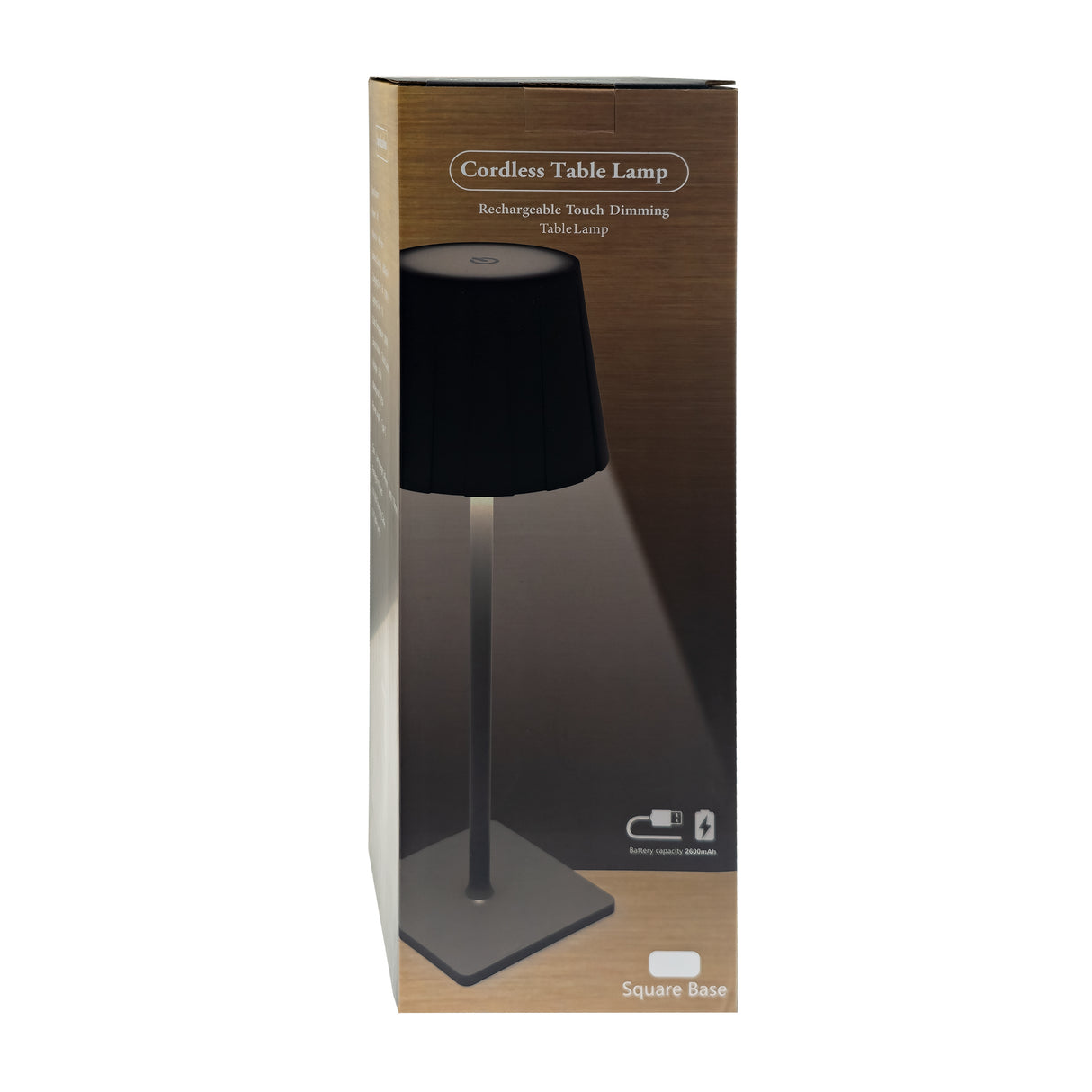 Design LED Trådløs Bordlampe, Genopladelig  - Sort/Hvid