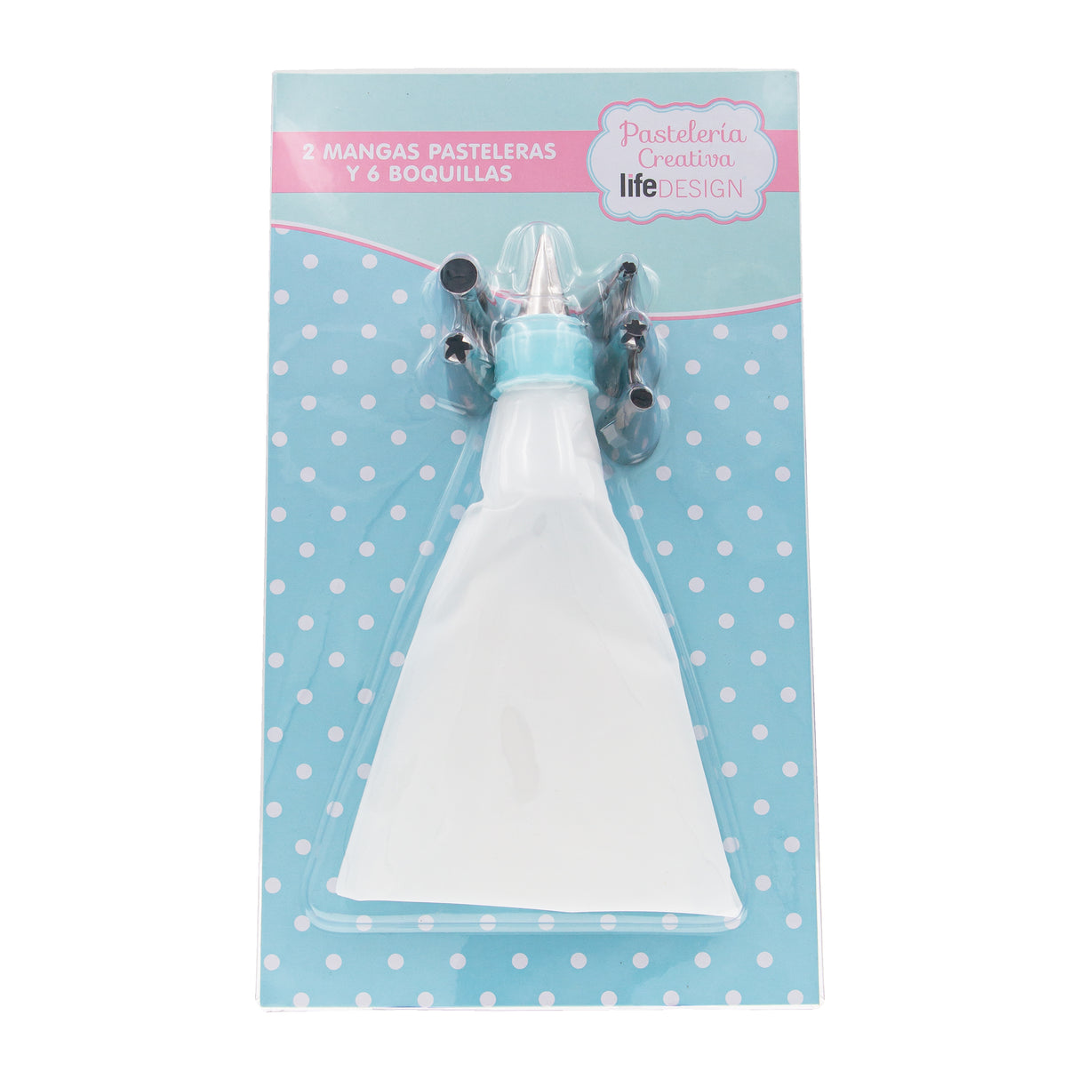 Pastelería Creativa - Konditorsprøjteposer Med 6 Dyser - 8 dele