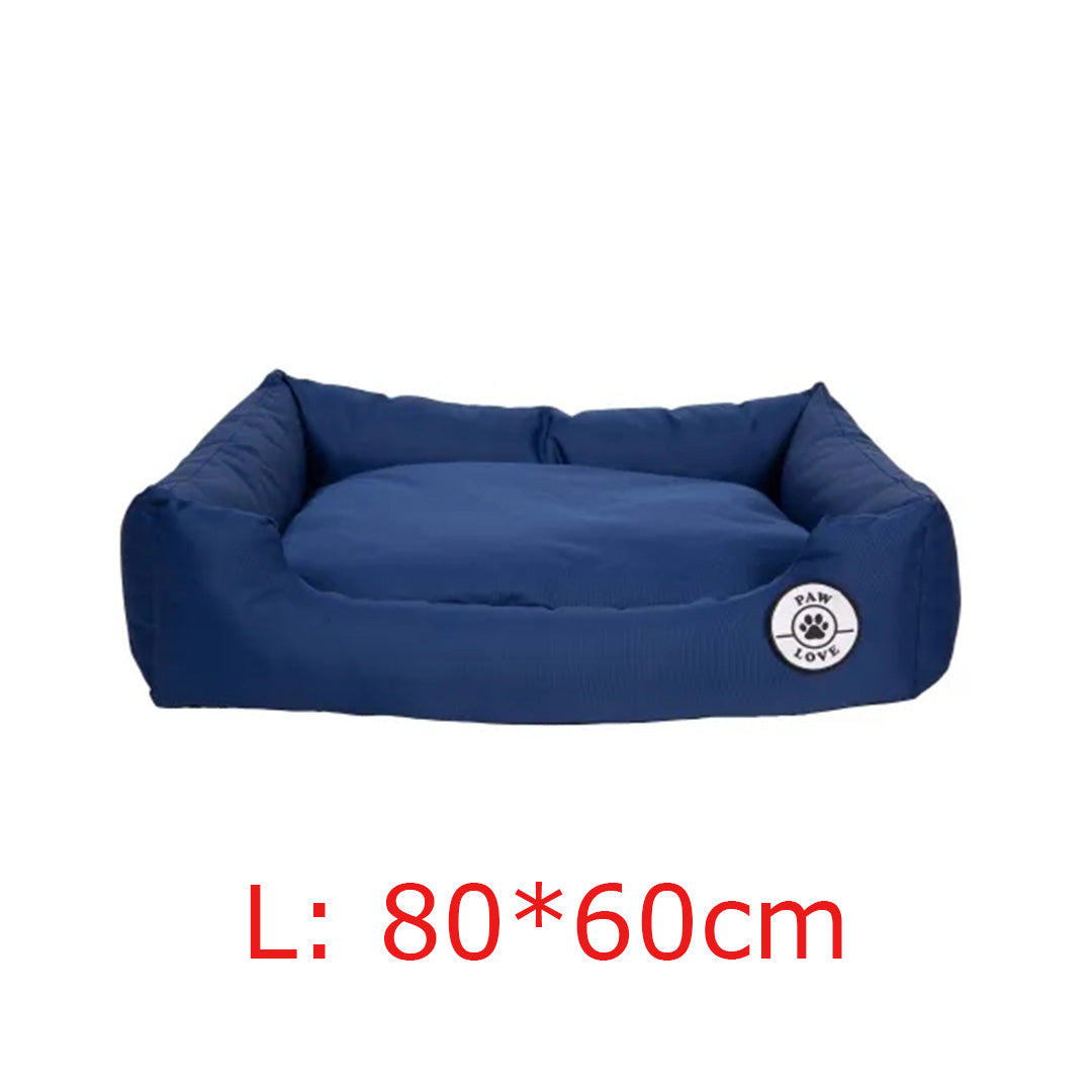 Paw Love - Hundeseng - Firkantet - Marineblå