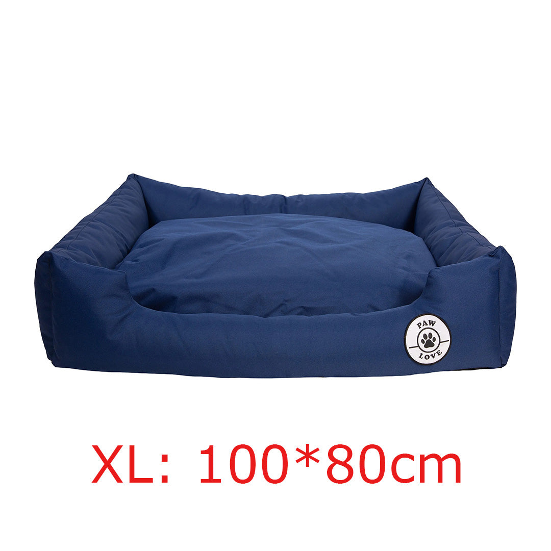 Paw Love - Hundeseng - Firkantet - Marineblå
