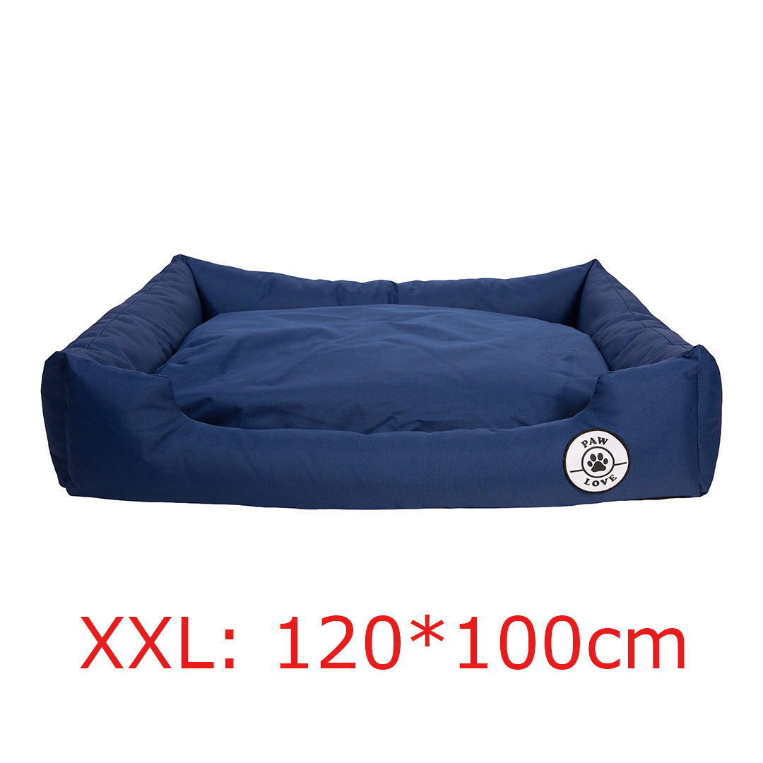 Paw Love - Hundeseng - Firkantet - Marineblå