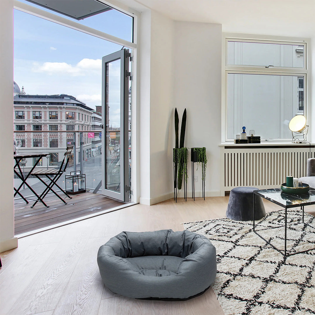 Paw Love - Hundeseng - Oval - Grå