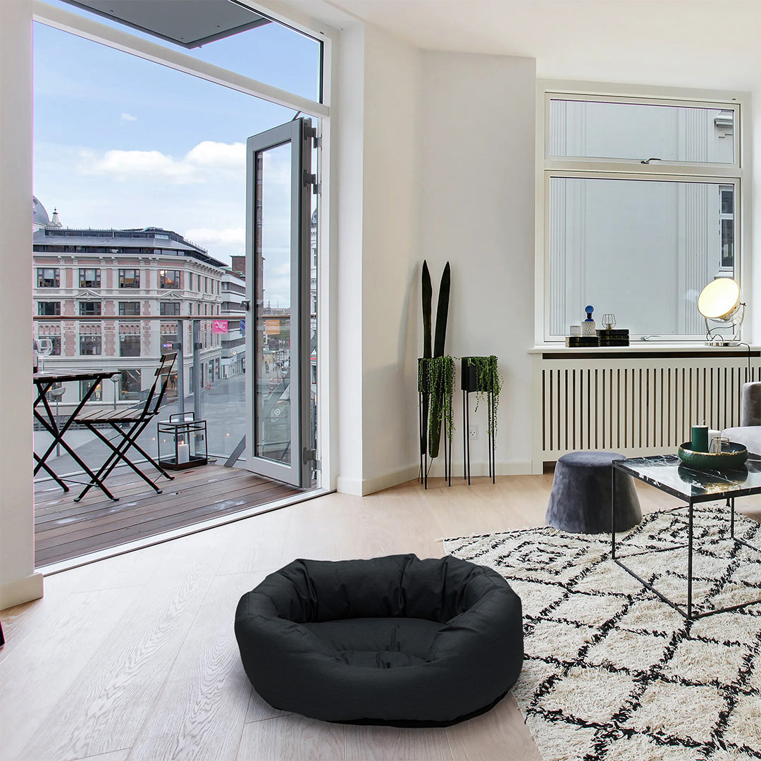 Paw Love - Hundeseng - Oval - Sort