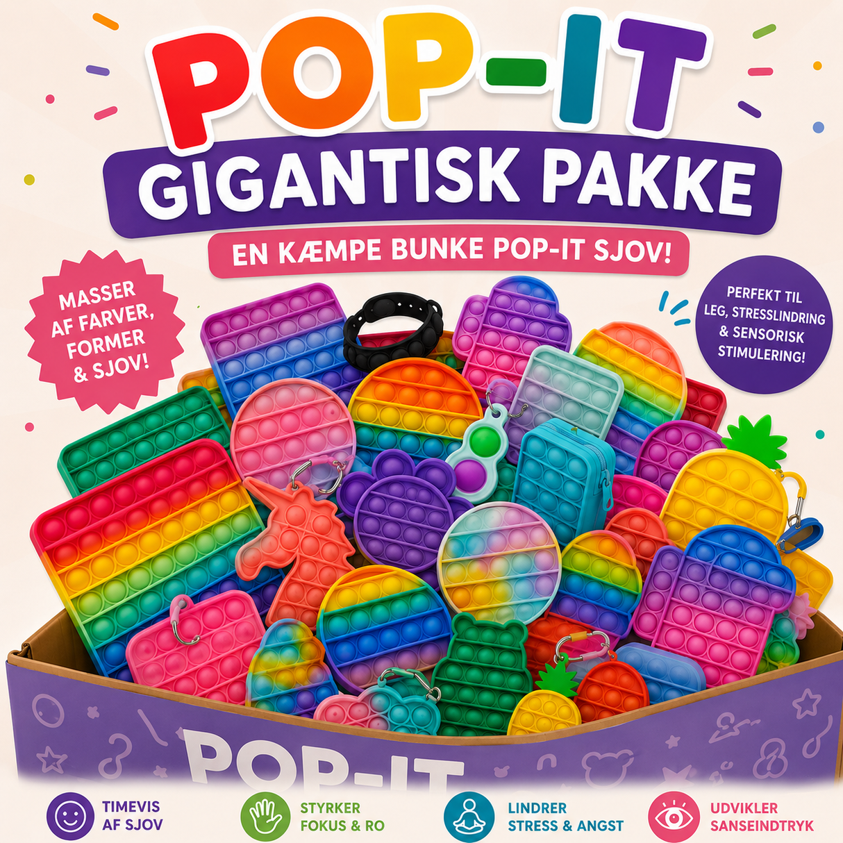 Pop-It Pakke Gigantisk