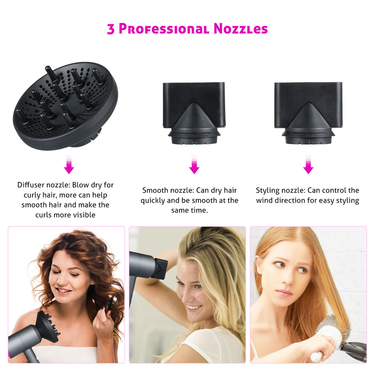 Professionel Hårtørrer 1800-2000W