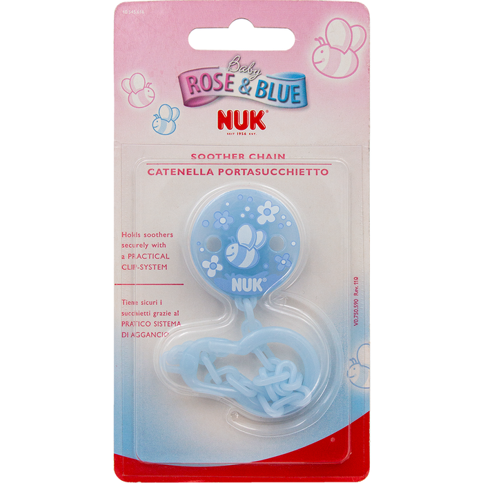 Rose & Blue Baby NUK - Suttekæde - Blå