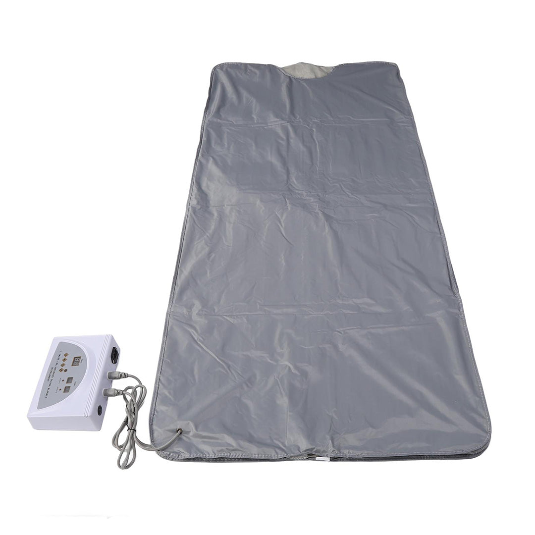 Dobbelt lag Infrarødt Saunatæppe - Grå 180x80cm 2-zoner