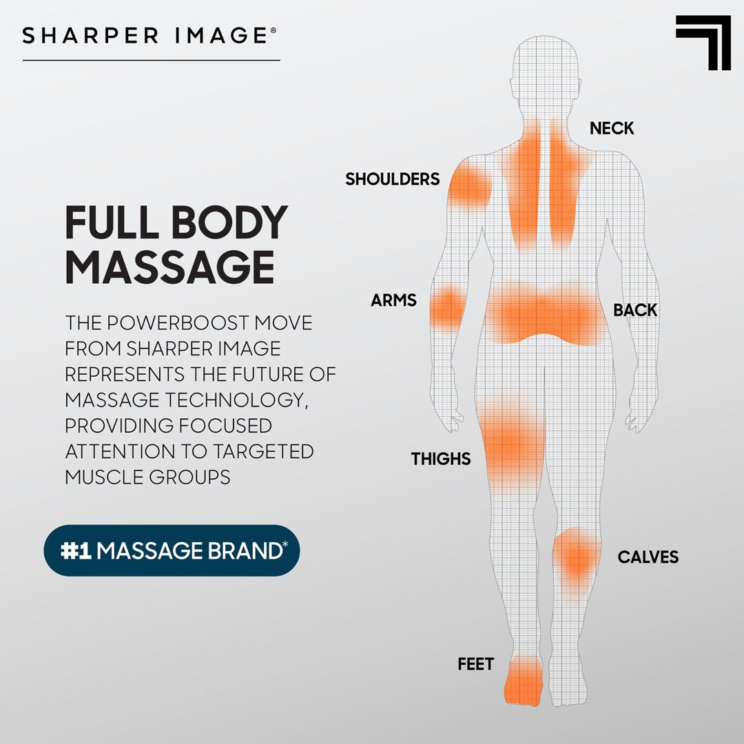 Sharper Image PowerBoost Move - Bærbar Massagepistol til Restitution - billede 6